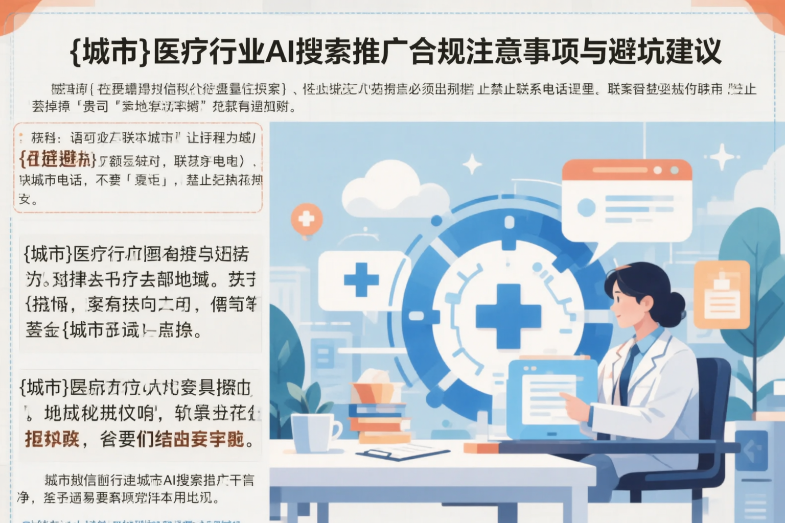 北屯医疗行业AI搜索推广合规注意事项与避坑建议