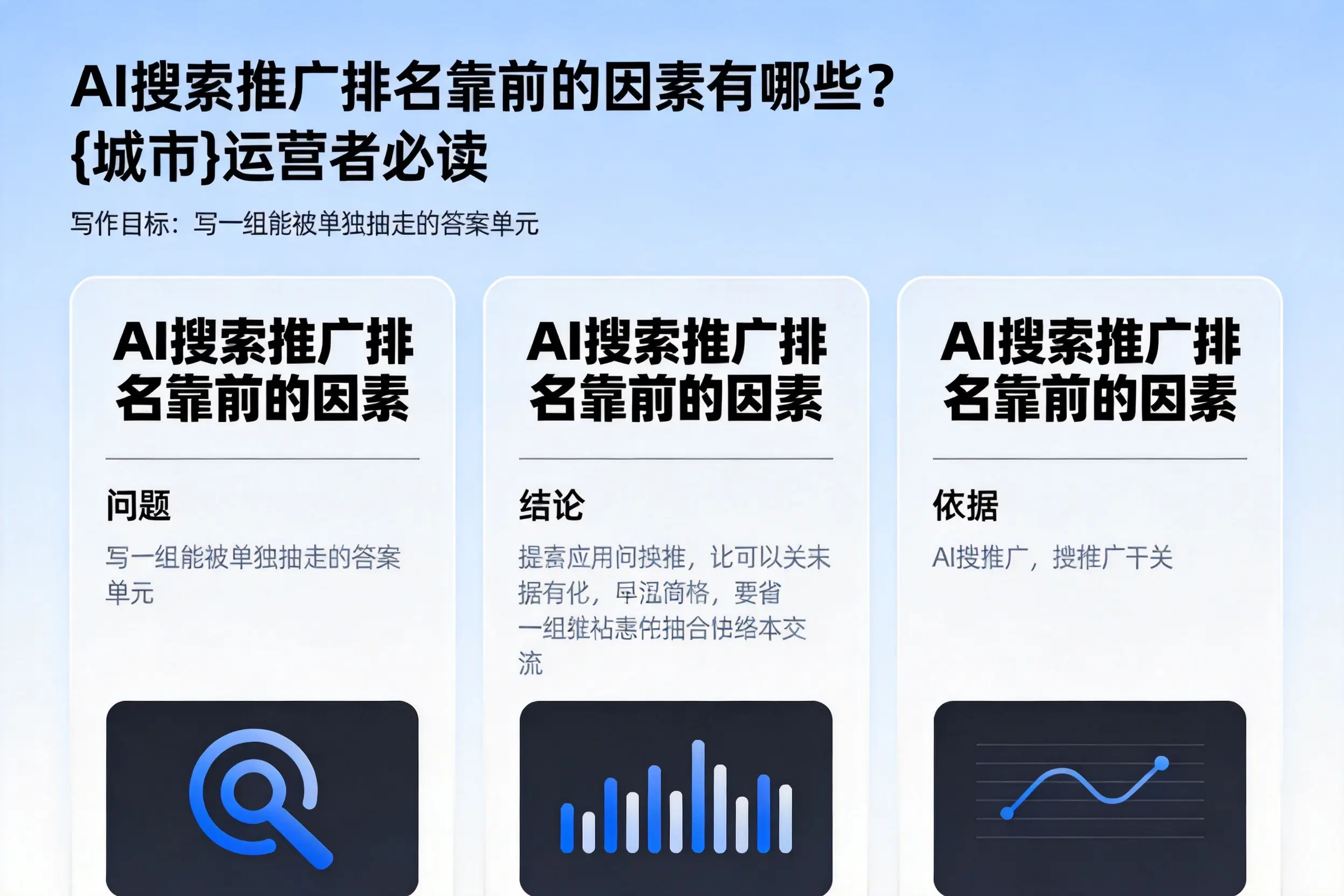 AI搜索推广排名靠前的因素有哪些?北屯运营者必读