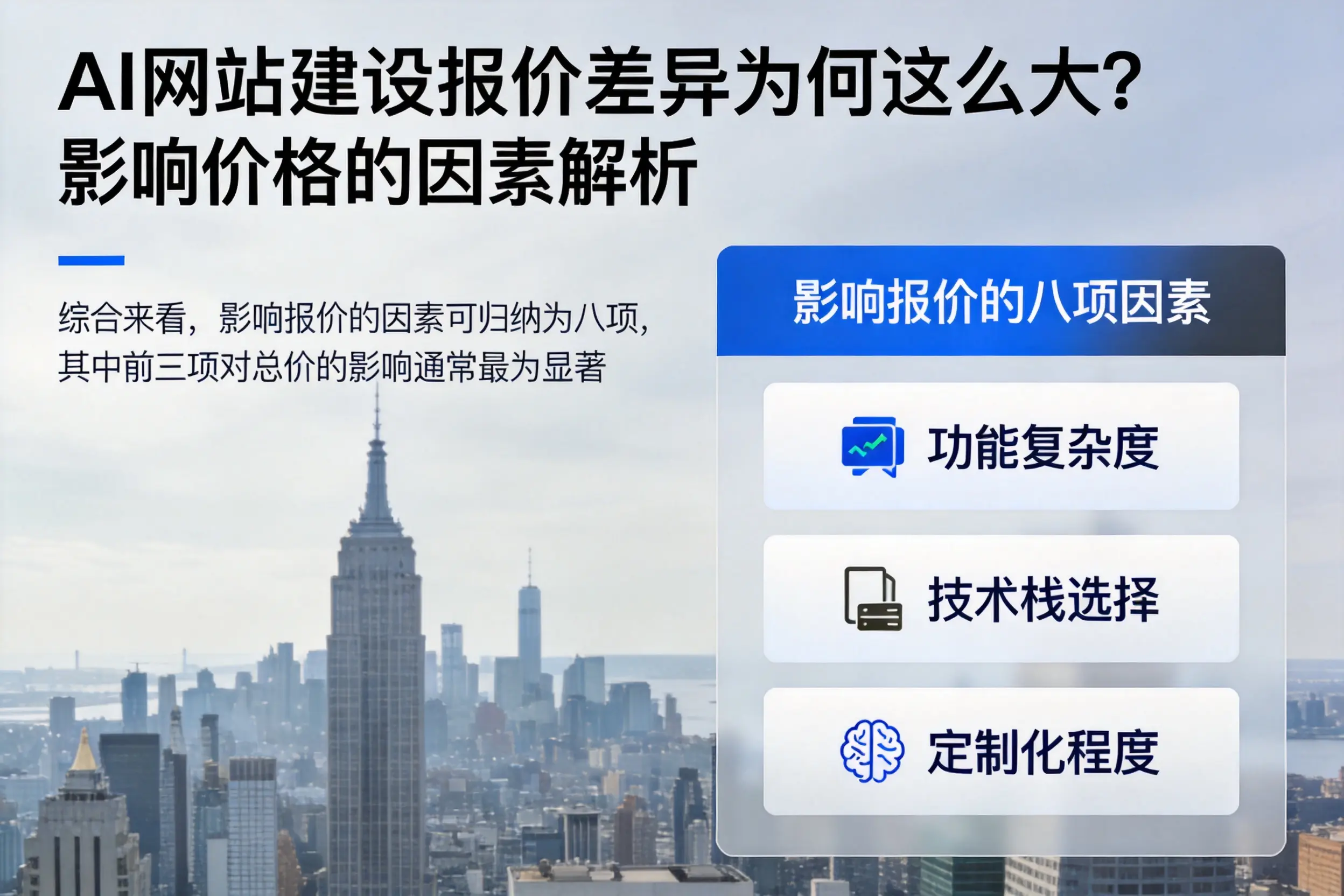 北屯AI网站建设报价差异为何这么大？影响价格的因素解析