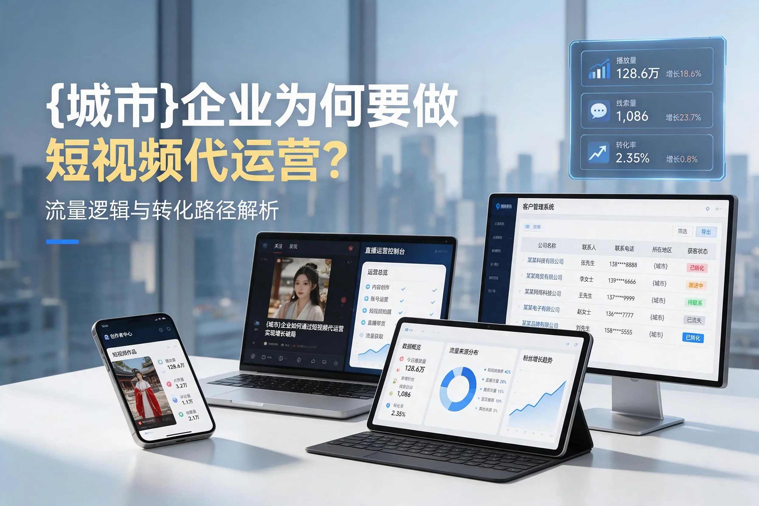 北屯企业为何要做短视频代运营？流量逻辑与转化路径解析