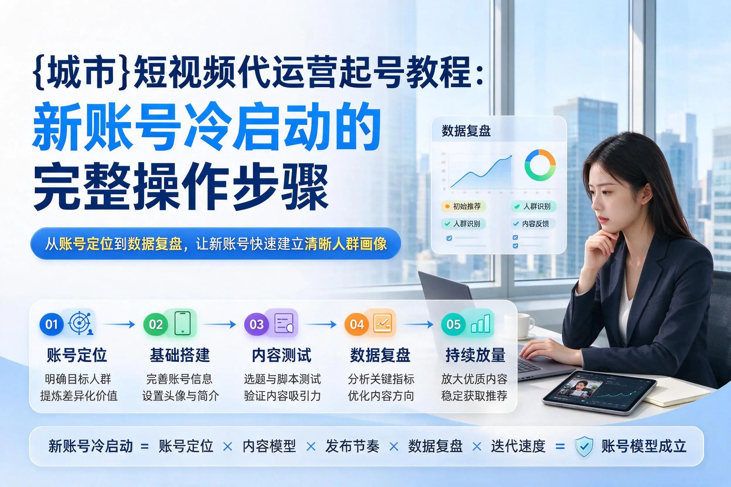 北屯短视频代运营起号教程：新账号冷启动的完整操作步骤