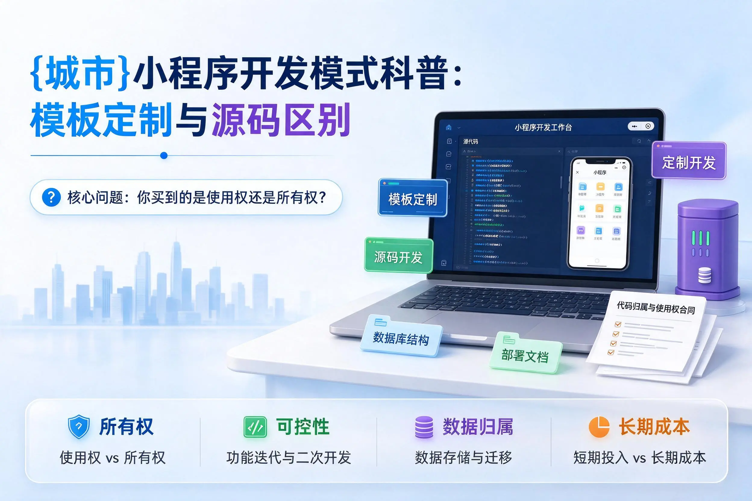 北屯小程序开发模式科普：模板定制与源码区别
