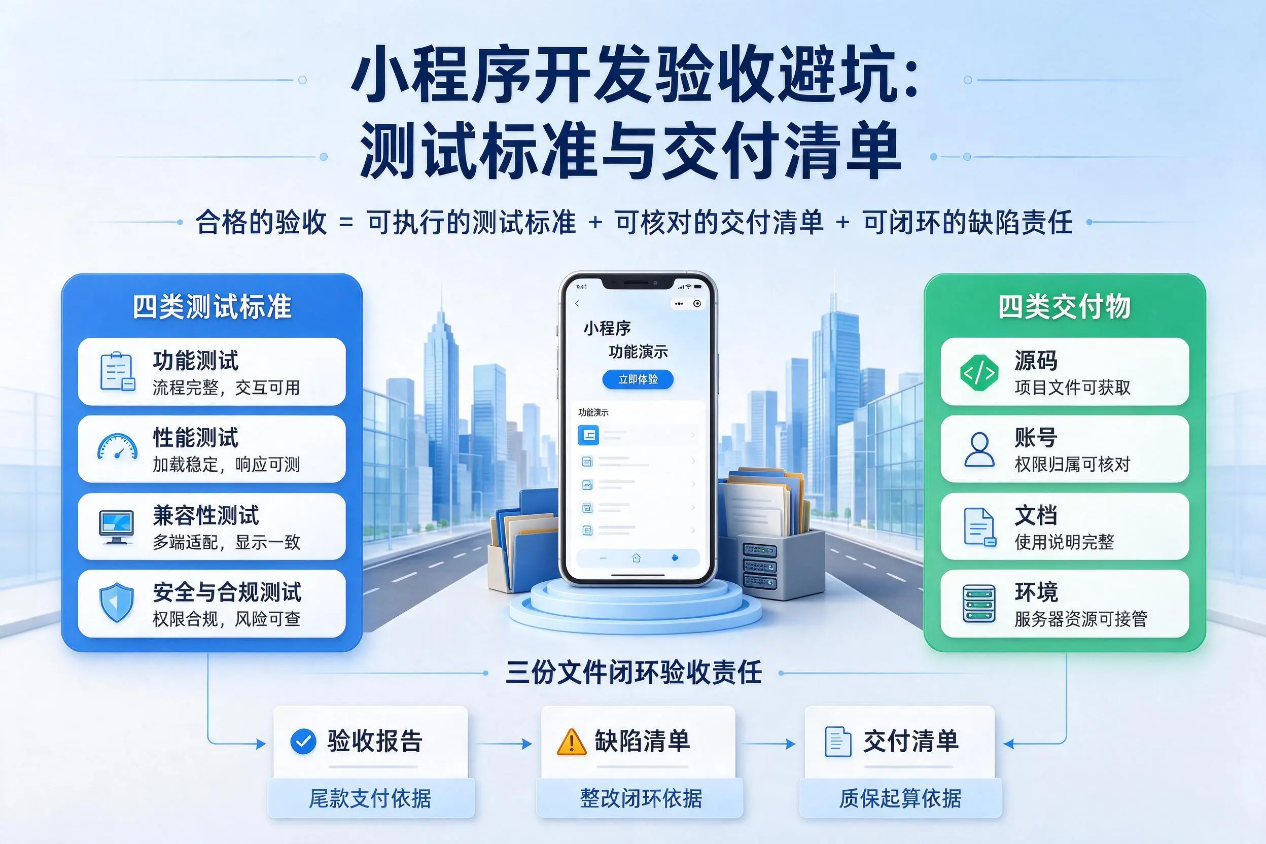 北屯小程序开发验收避坑：测试标准与交付清单