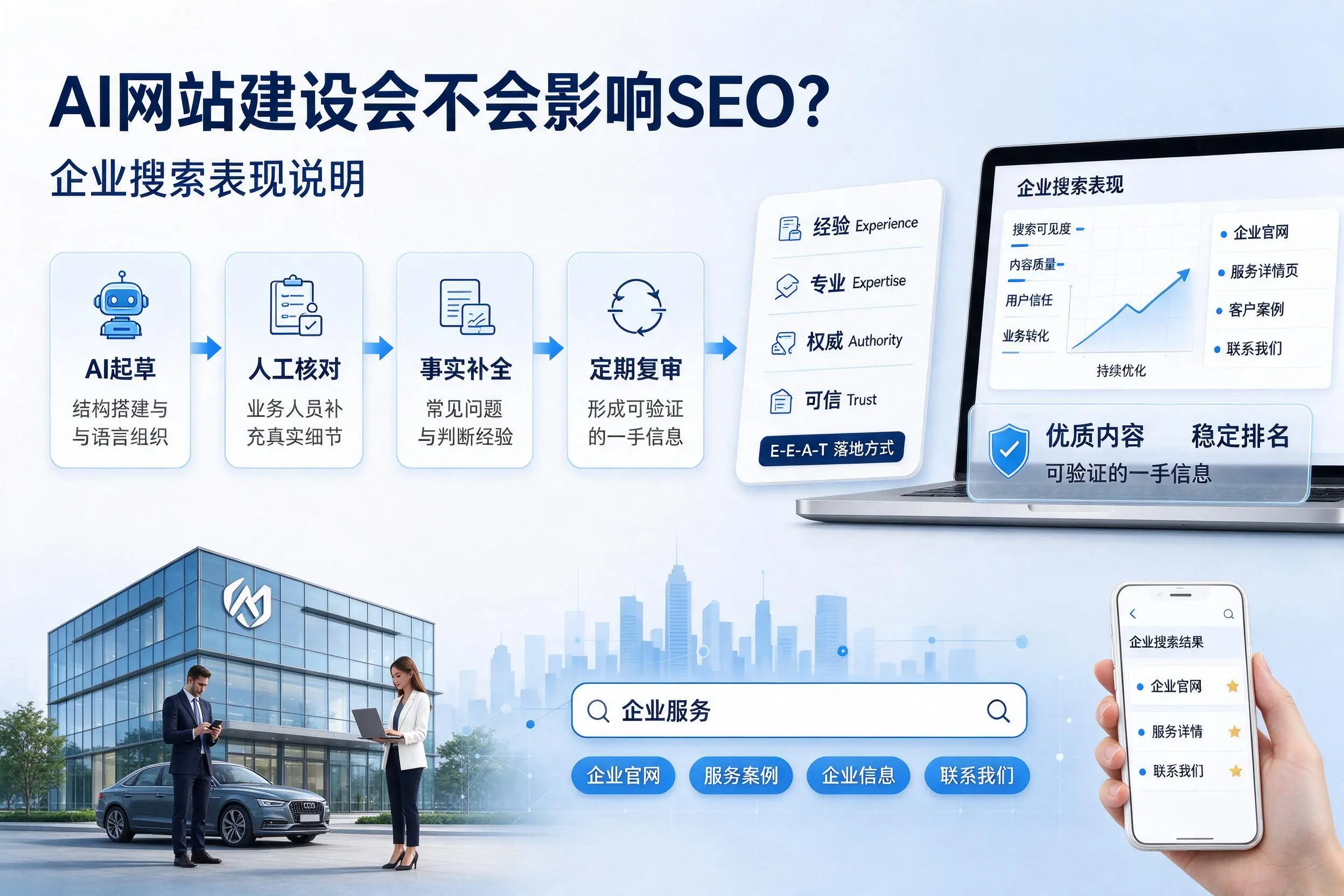 AI网站建设会不会影响SEO？北屯企业搜索表现说明