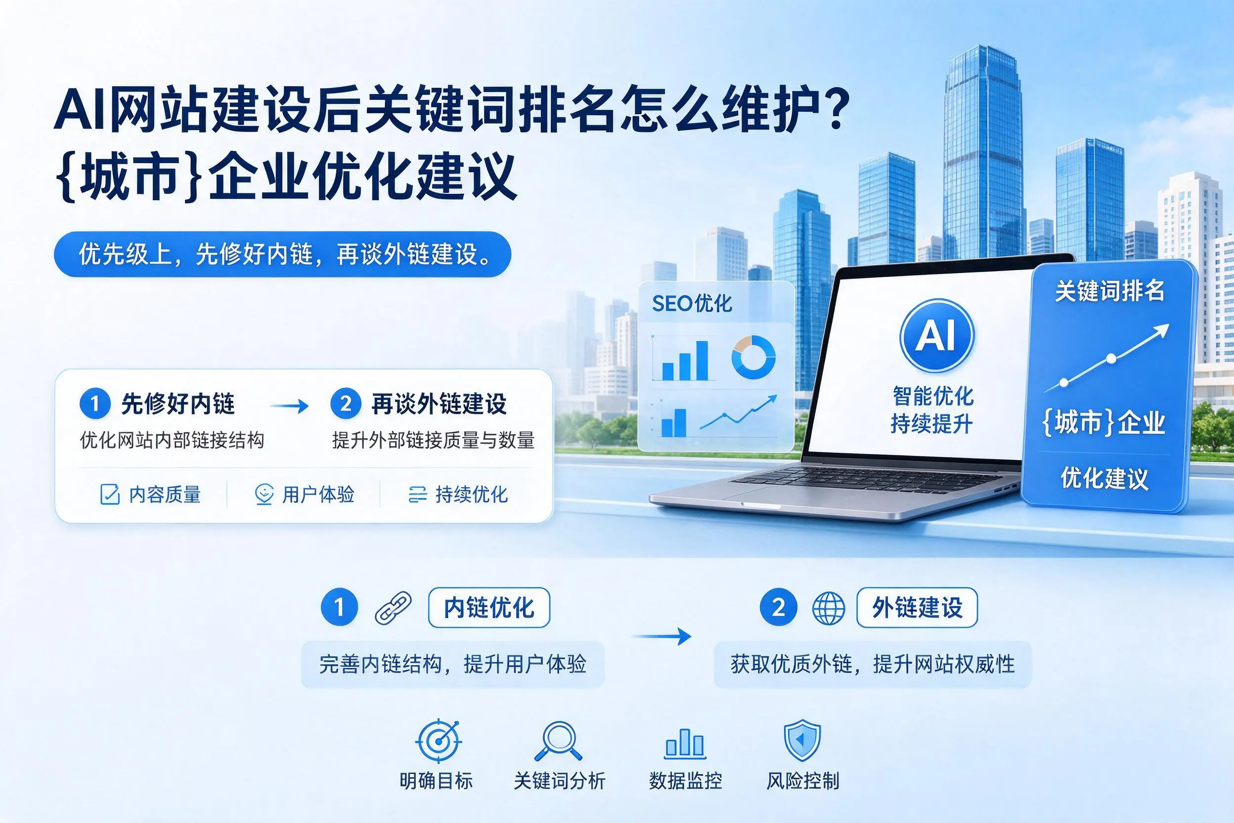 AI网站建设后关键词排名怎么维护？北屯企业优化建议