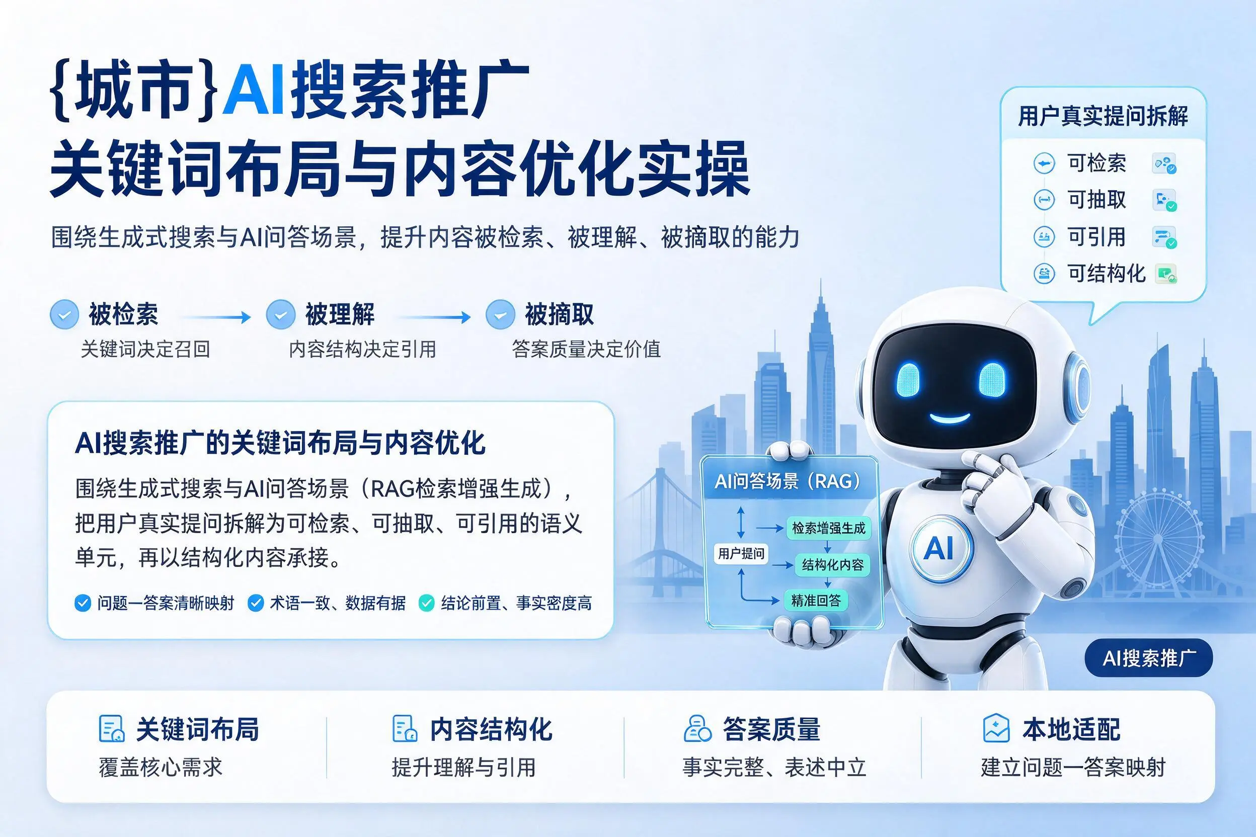 北屯AI搜索推广关键词布局与内容优化实操